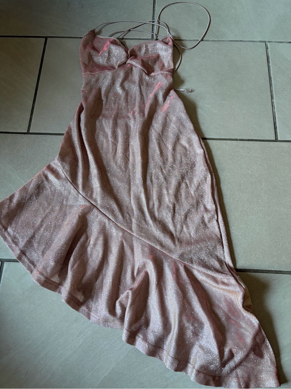 Sparkle/glitter Dress with Spaghetti Straps